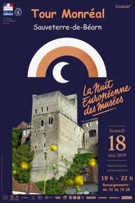 Affiche nuit européenne des musées tour Monréal 2019